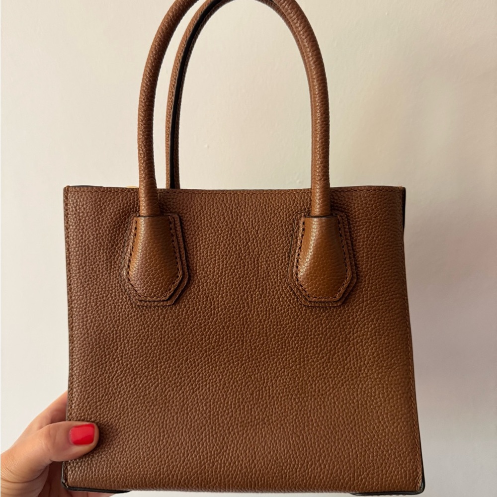 Michael Kors Brown Satchel with Gold Padlock Detail - Picture 2 of 3